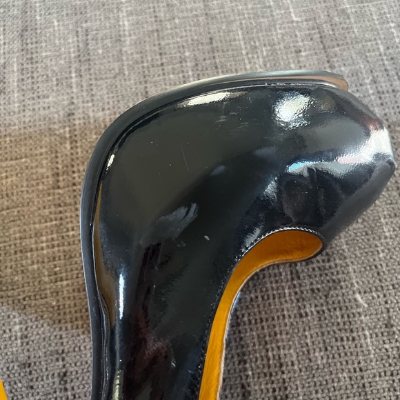 YSL Black Patent leather Ankle Strap Stilletto heels *Needs Repair* - Picture 9 of 10